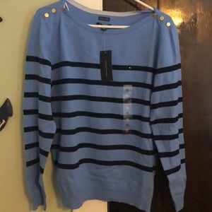 Tommy Hilfiger blue striped sweater